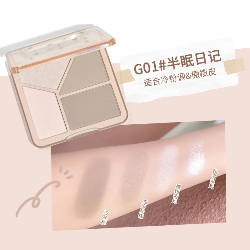 GOGO TALES - Highlight Contouring Palette - 3 kleuren