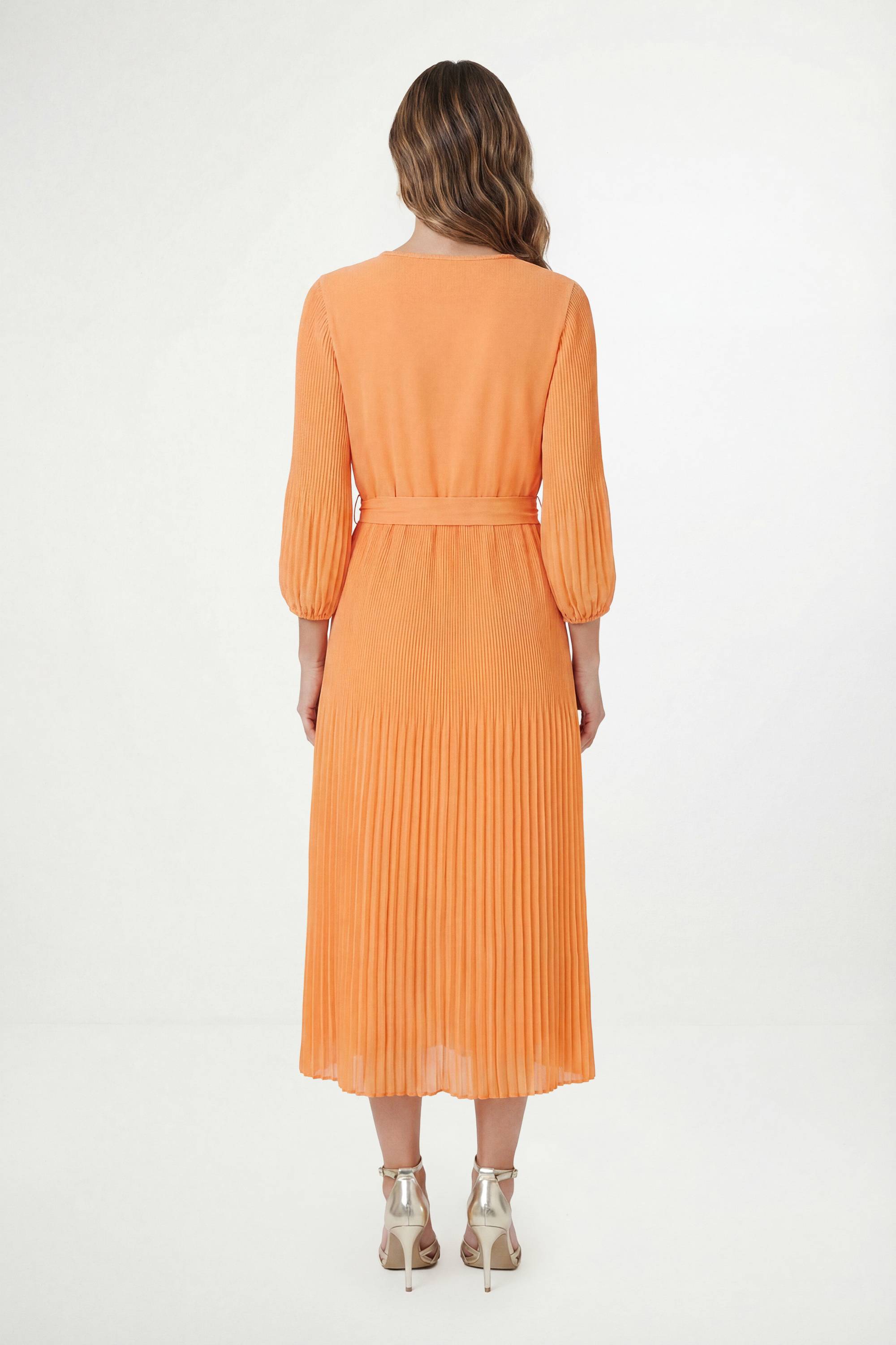 Wallis Robe Midi Plissée En Mousseline Avec Détail Tressé Petite Taille