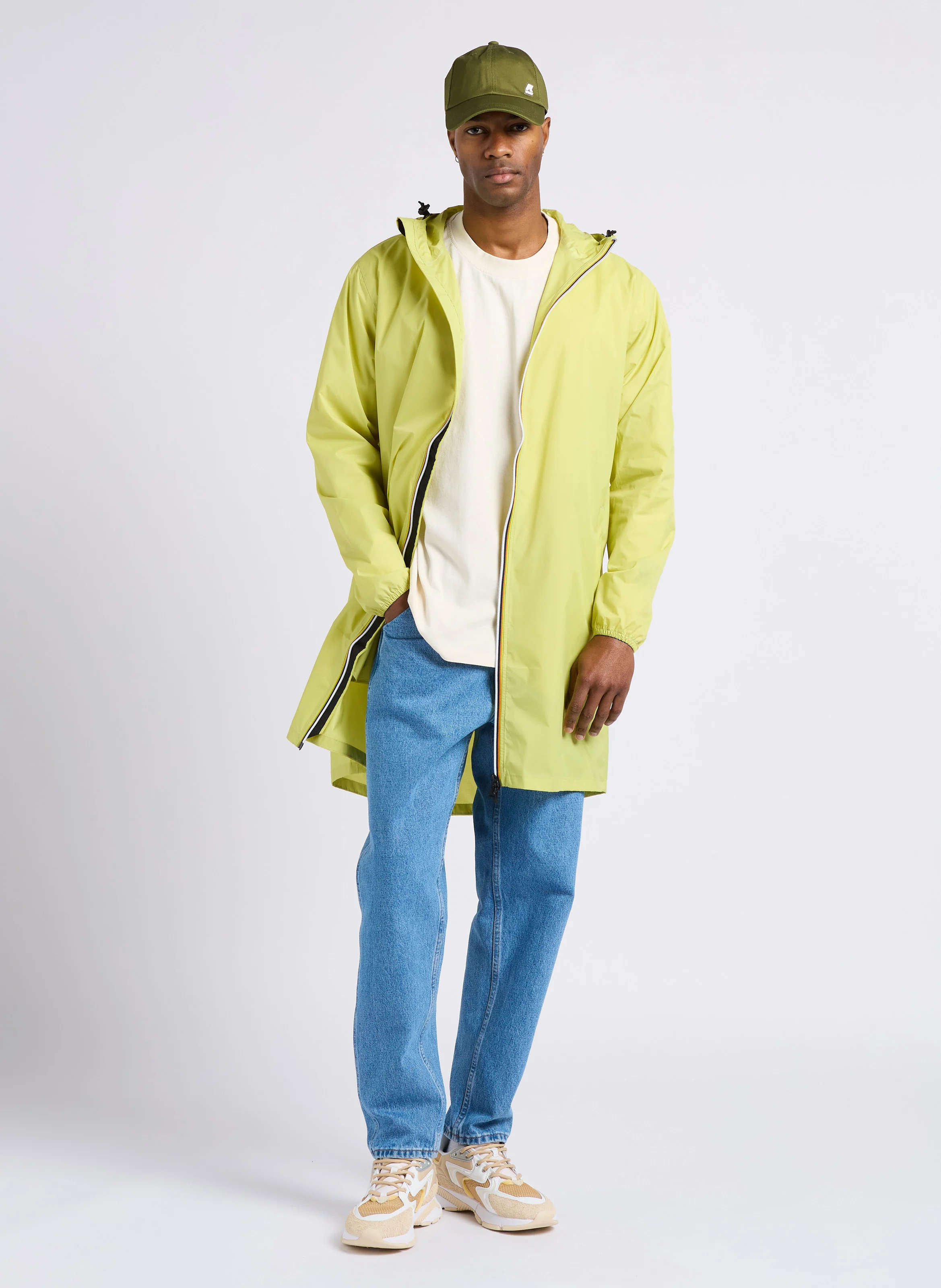 LE VRAI 3.0 EIFFEL - Imperméable long à capuche | Vert