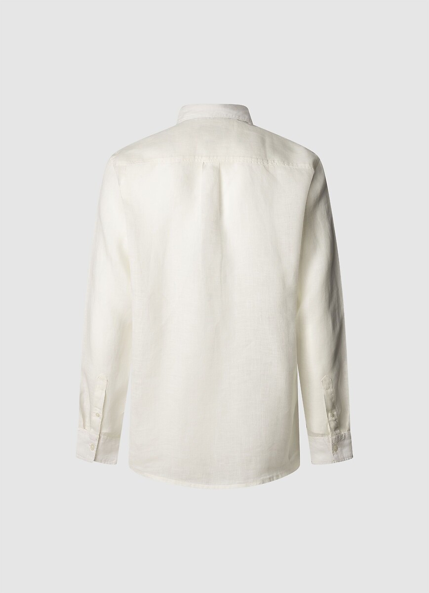 PEPE JEANS<br>Camisa de linho de corte reto