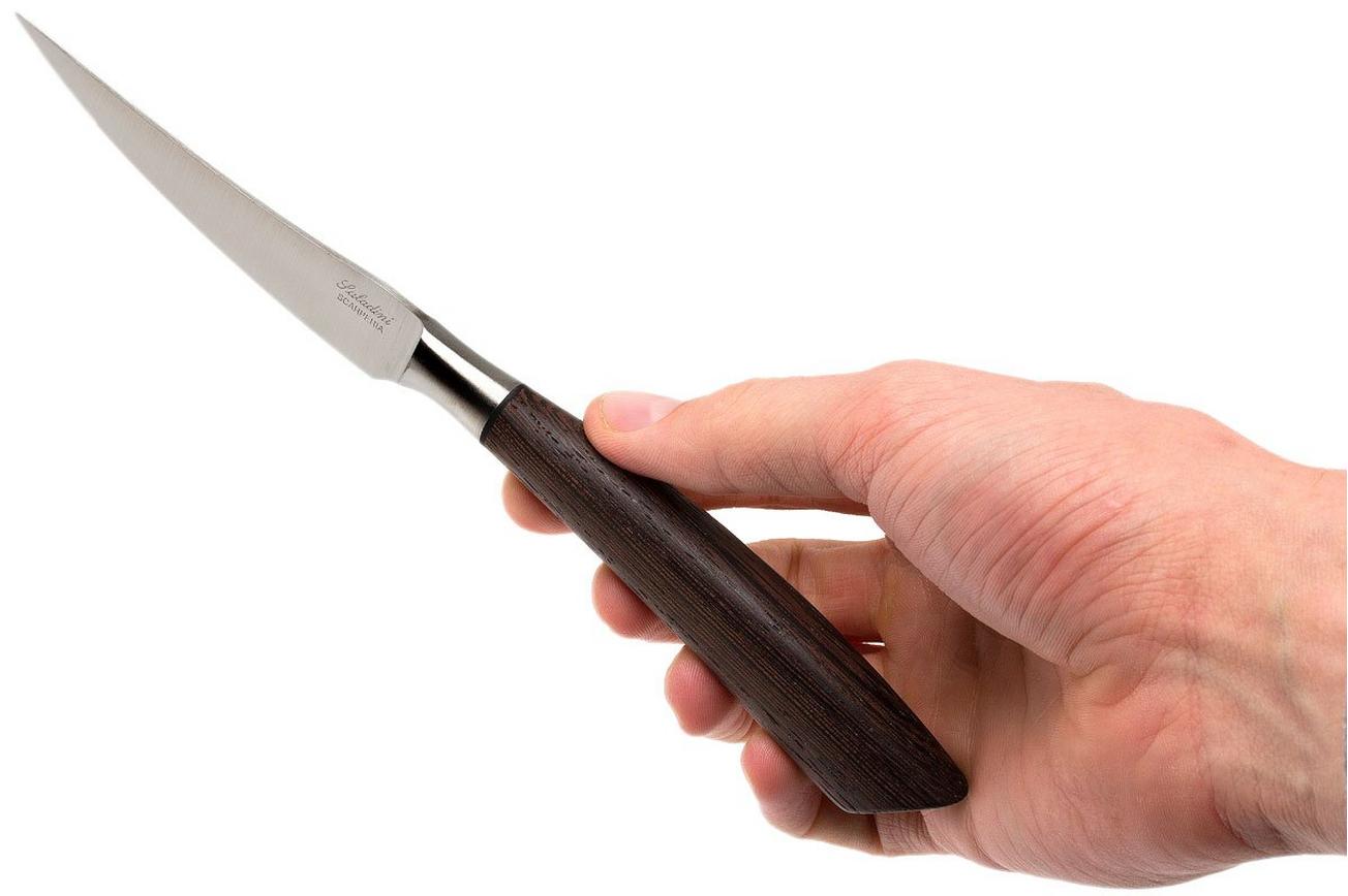 Saladini 6-delige steakmessenset 23 cm, wengé