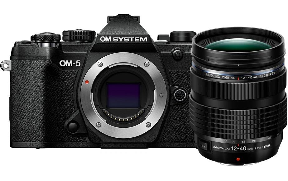 Fotokamera OM-5 Black Kit M.Zuiko 12-40 mm Pro II<br>Spiegellose OM SYSTEM Kamera inklusive Objektiv