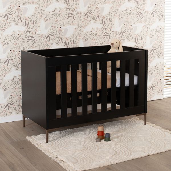 TWF Ledikant 60 x 120 - Commode 3 Laden - Hanglegkast 2 Deuren 1 Lade Modena Metaal