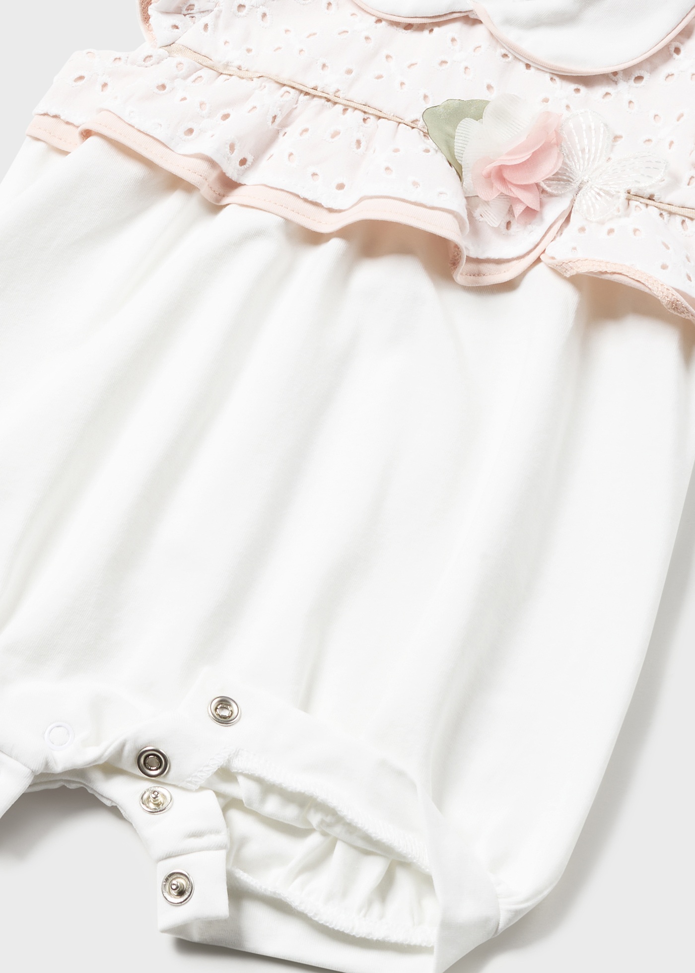 Macacão de bebê recém-nascido Lullaby Better Cotton com gola