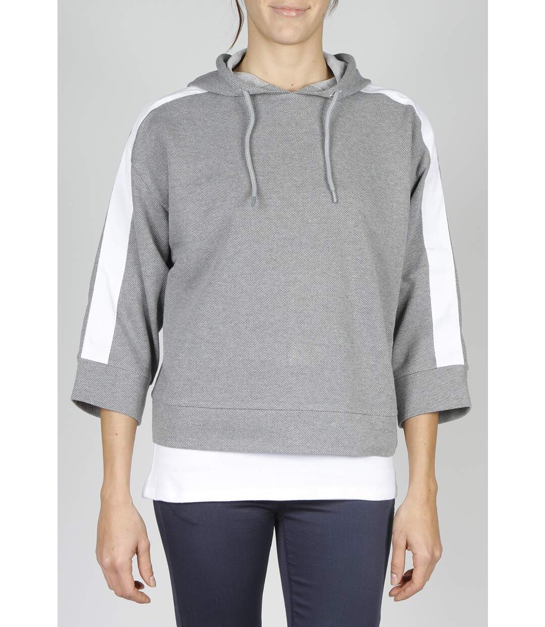 Sweat à capuche CASSIE GRIS