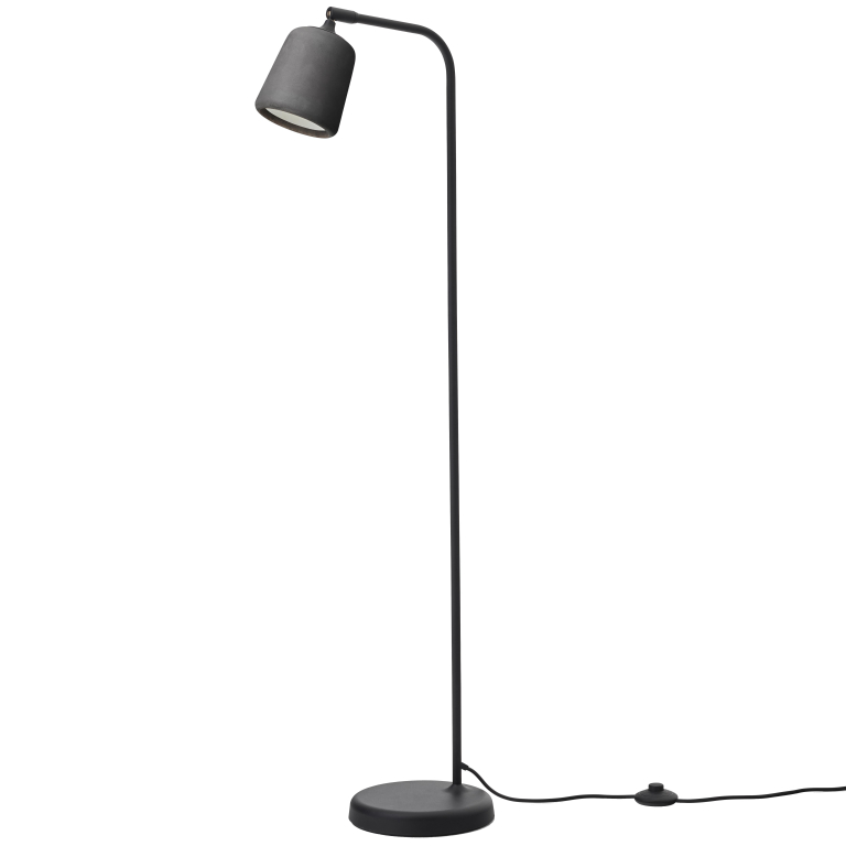 New Works Material vloerlamp donkergrijs beton