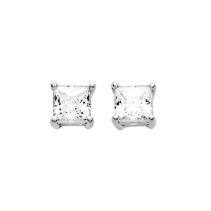 Boucles d'oreilles femme - Oxyde de zirconium - Argent 925