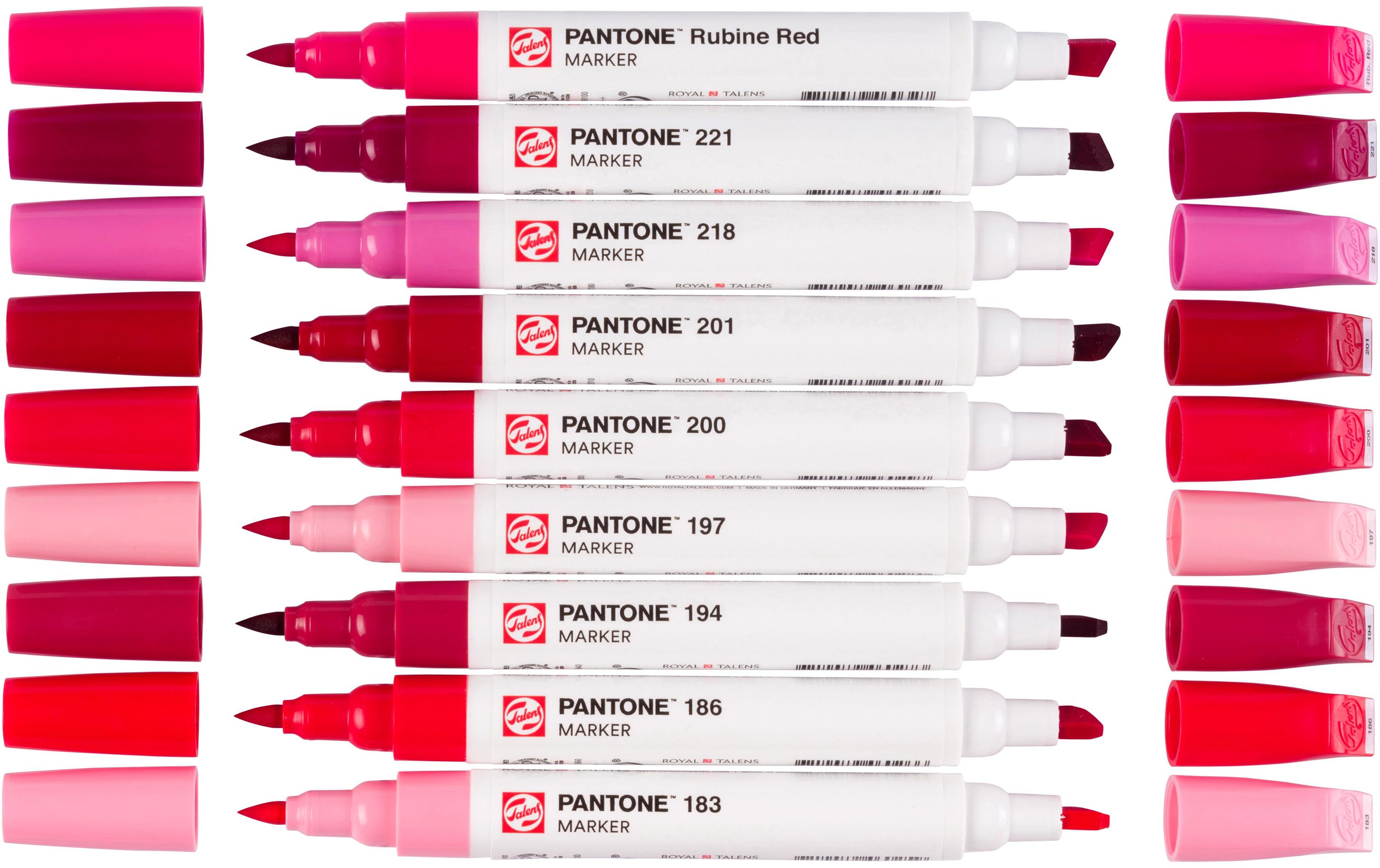 Pantone Marker Set 9x RotWasserbasierte Marker
