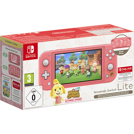 Nintendo Switch Lite Konsol Koral inkl. Animal Crossing