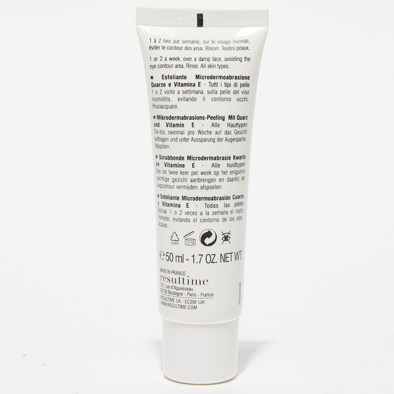 Resultime Exfoliant Microdermabrasion Quartz et Vitamine E - 50 ml