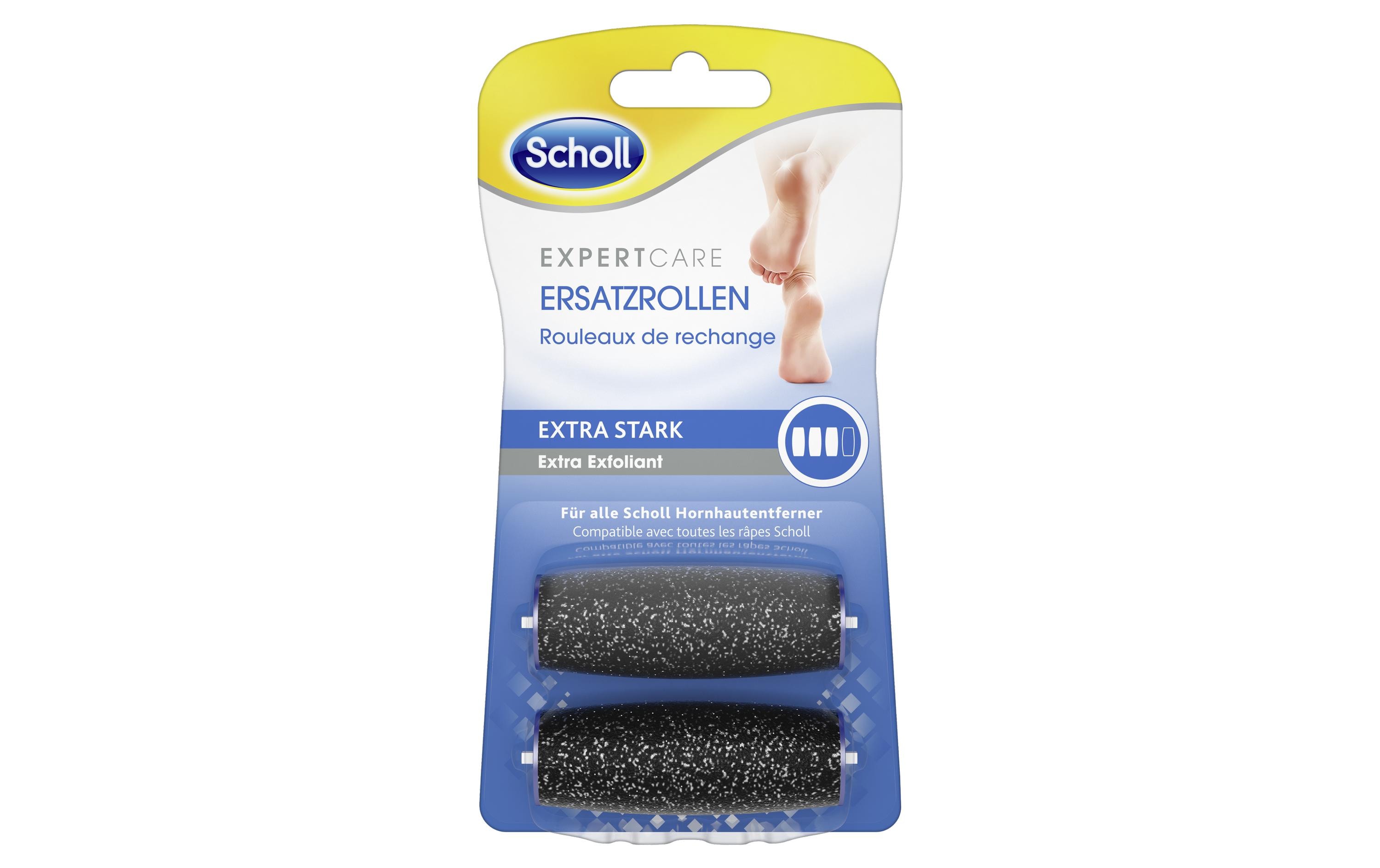 Hornhautentferner-Aufsatz Velvet Smooth Wet&Dry extra starkErsatzrollen mit fein zermahlenen Diamantpartikeln
