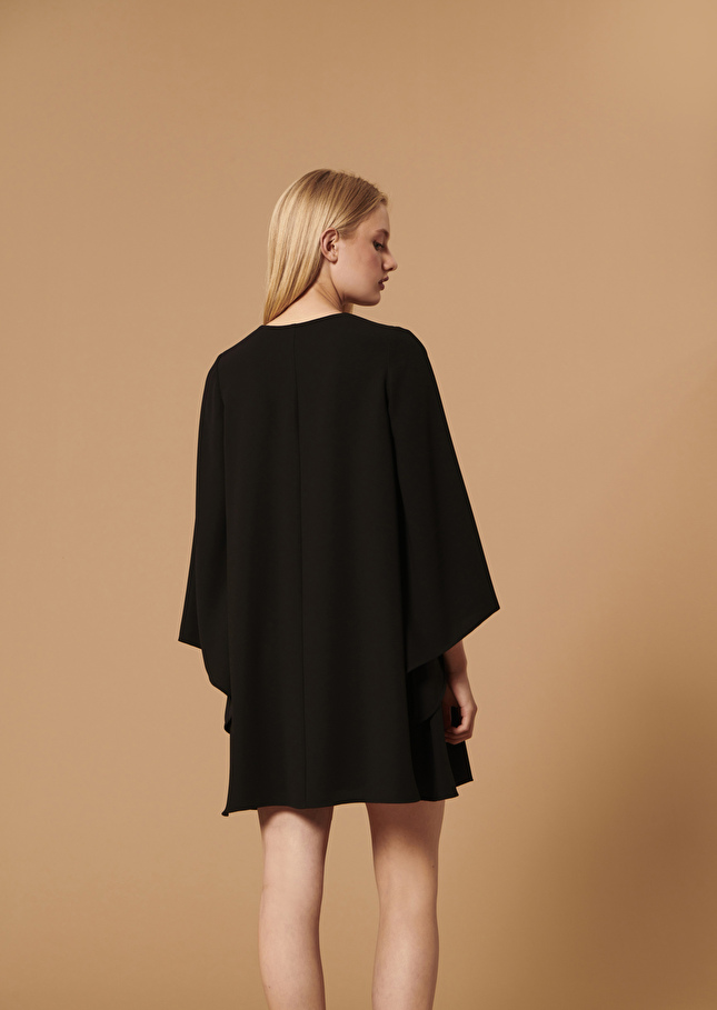 Robe Raonienoire en crêpe
