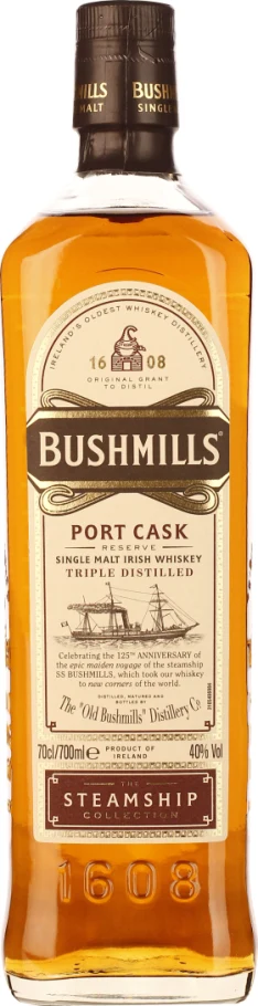 BUSHMILLS STEAMSHIP COLLECTION PORT CASK RESERVE 70CL