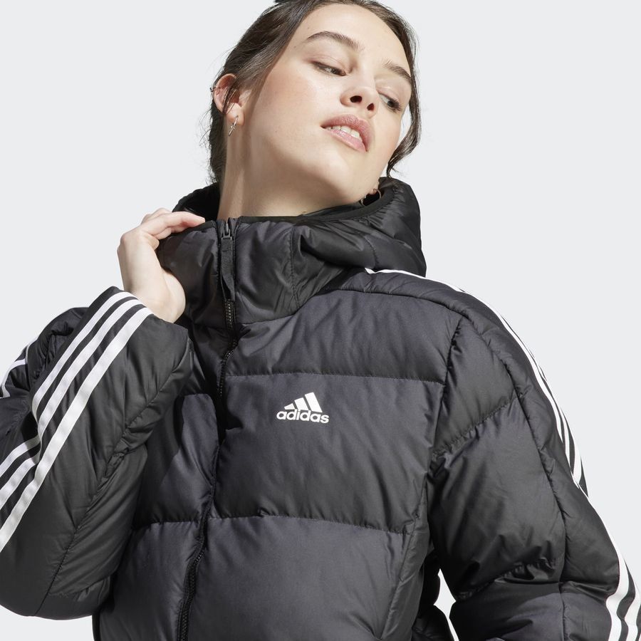 Adidas Doudoune à capuche semi-épaisse Essentials 3-Stripes
