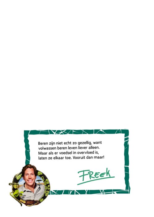 Freek Vonk | Verjaardagskaart | Beren