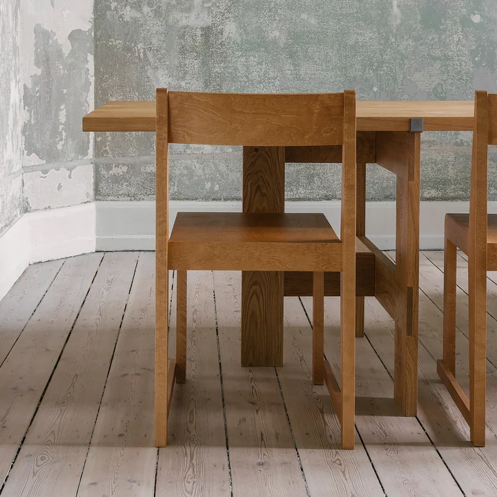 Frama - Chair 01, Birke braun gebeizt / geölt
