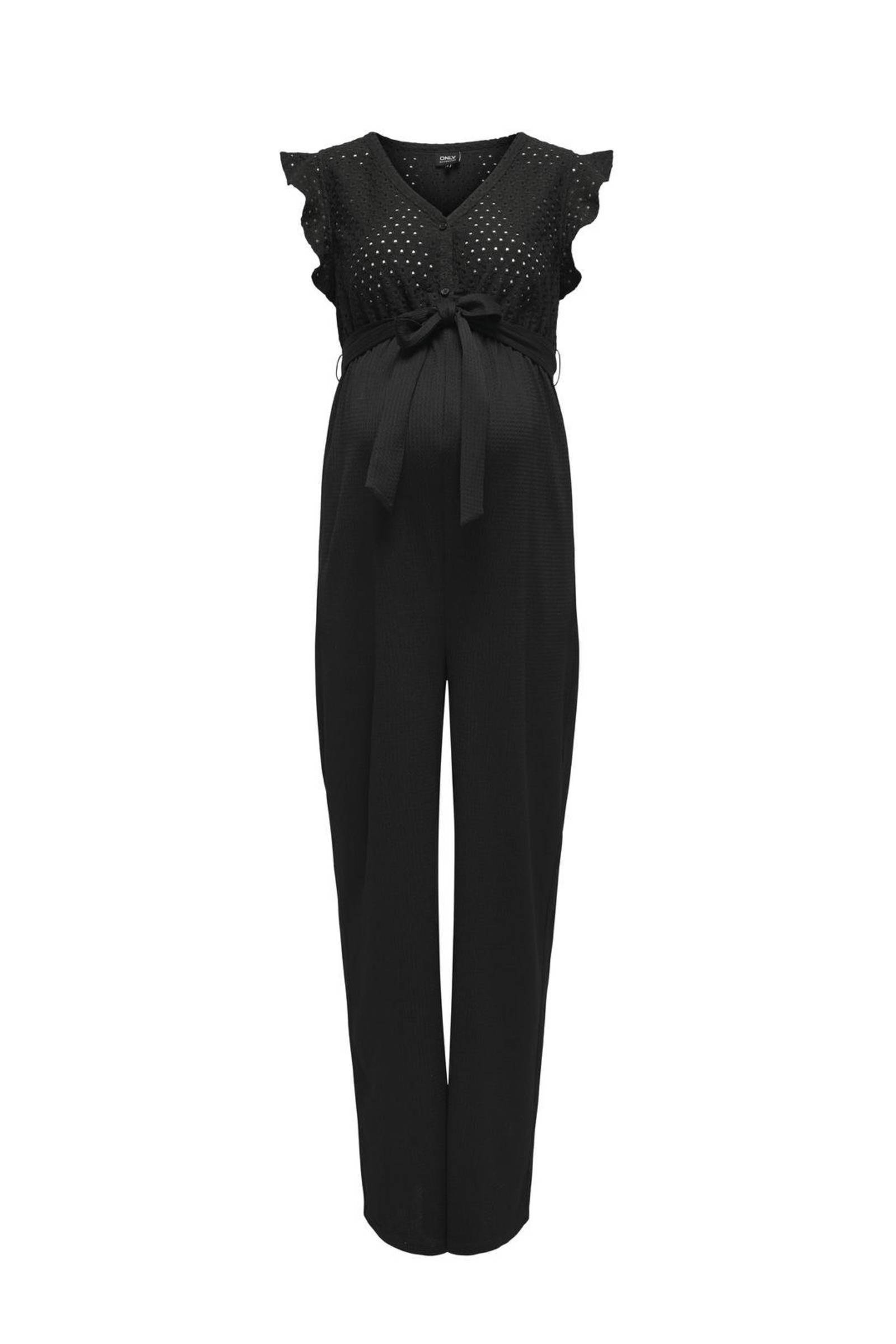 ONLY MATERNITY zwangerschapsjumpsuit OLMELISA zwart