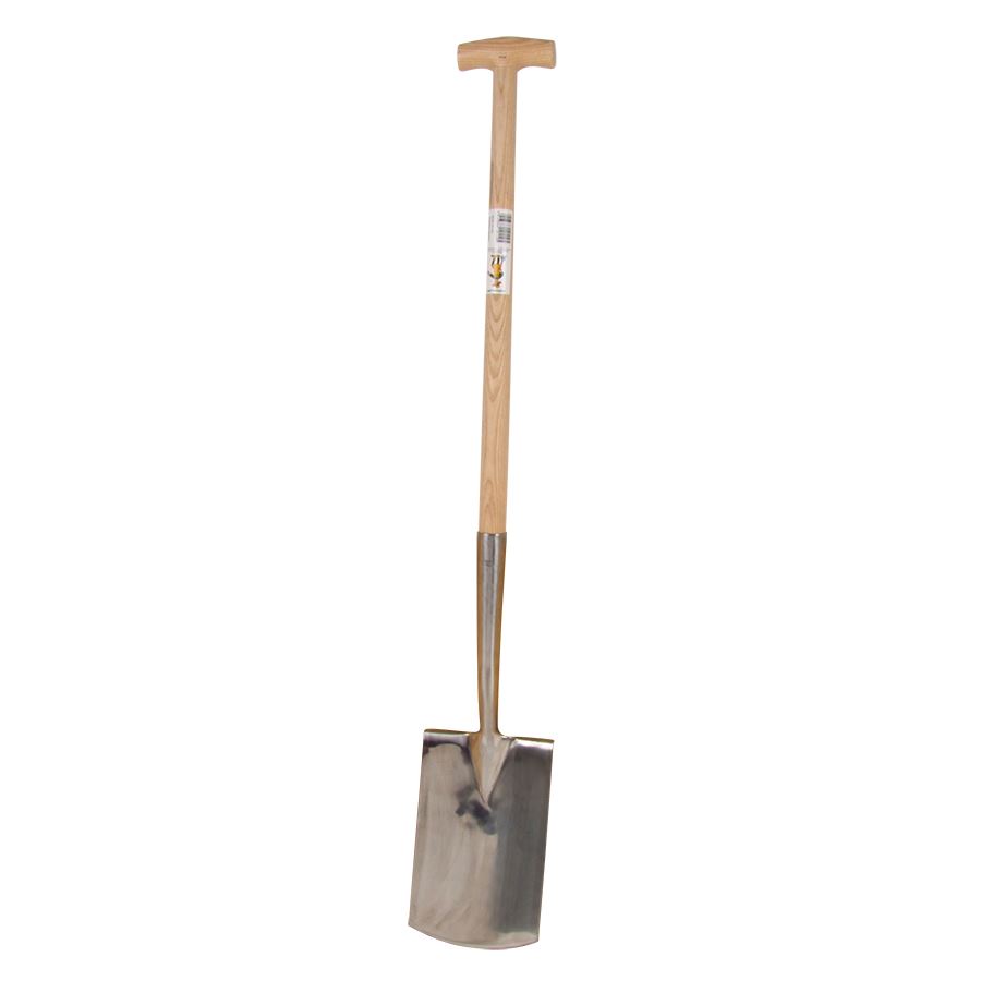 Grüner Jan Edelstahlspaten mit T-Stiel 120cm
