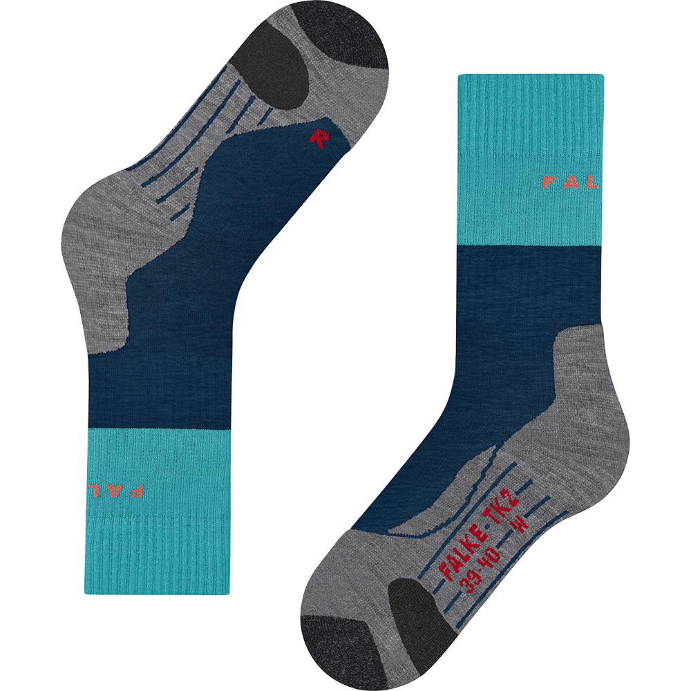 Falke TK2 Explore Socken Damen blue pond