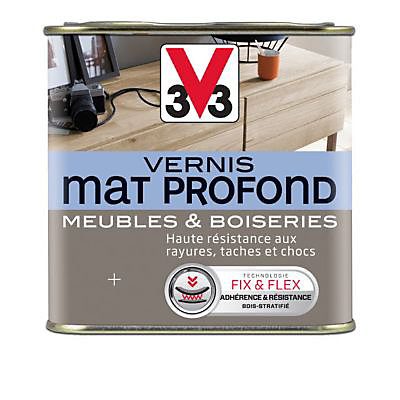 Vernis meubles et boiseries V33 incolore mat 1L