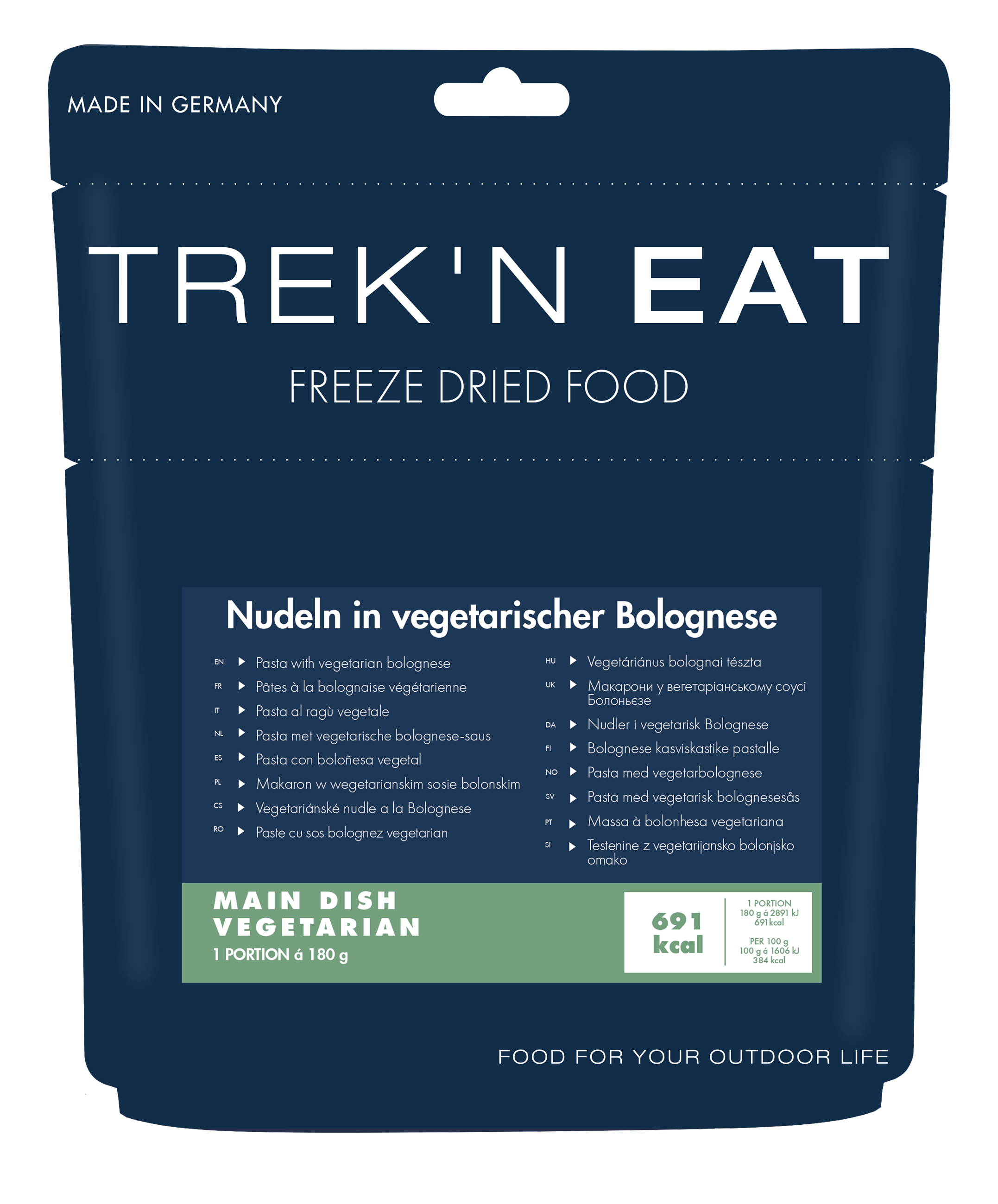 Trek'n Eat Nudeln in vegetarischer Bolognese
