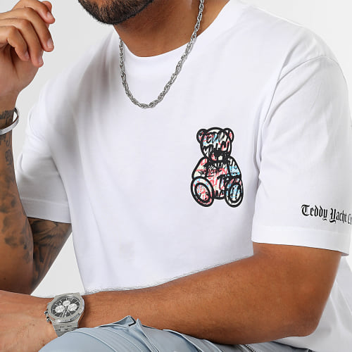 Tee Shirt Oversize Large Script Series Small Blanc