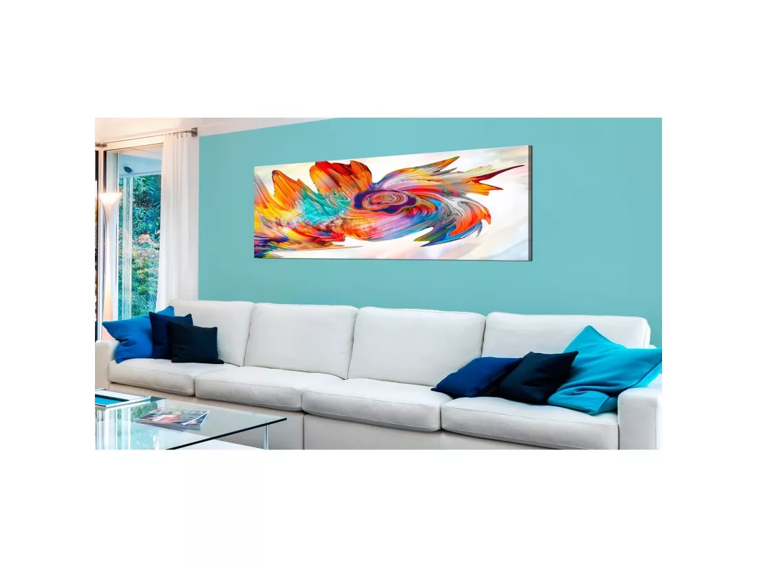 Tableau cyclone coloré - 150 x 50 cm