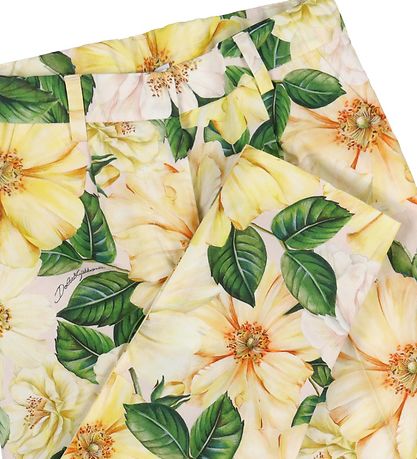 Dolce & Gabbana Hosen - Gelb m. Blumen