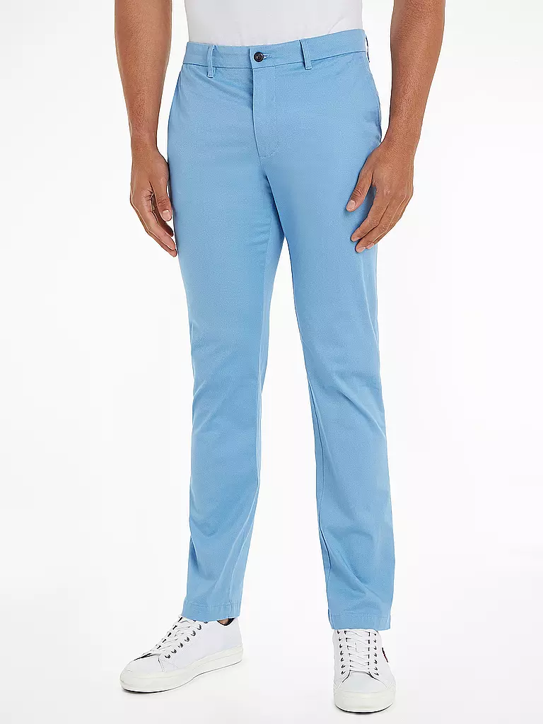 TOMMY HILFIGER Chino Straight Fit DENTON hellblau