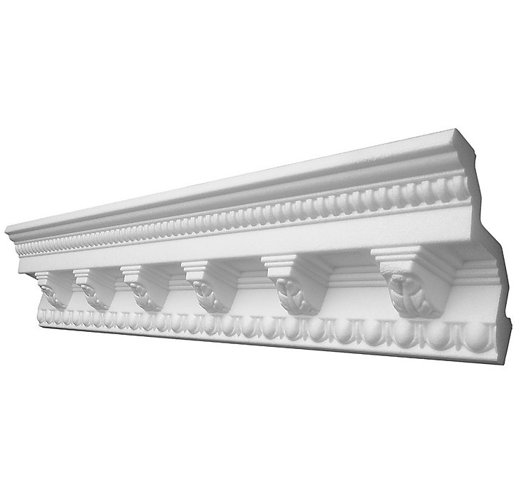 Moulure polystyrène Gloria 1 x 2 m blanc