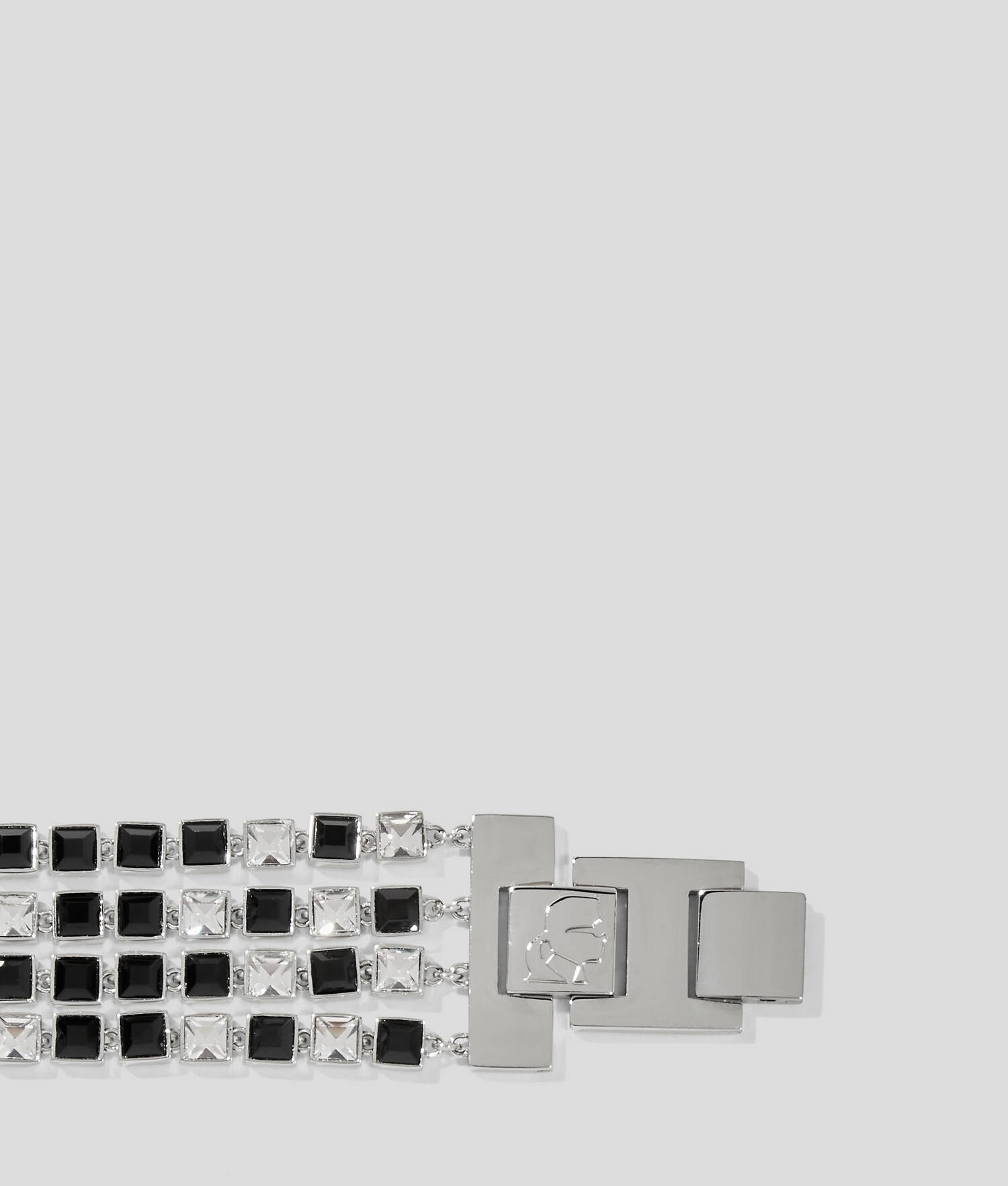 Bracelet de cristaux superposés - Argent