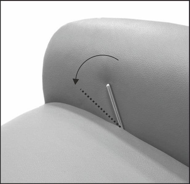 Relaxsessel Choice Style Leder Punch Anthrazit 71x110-114x80 cm