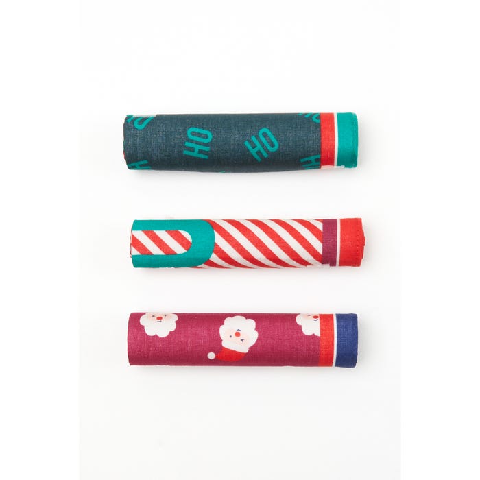 Veritas-3-pack zakdoeken kerstmis
