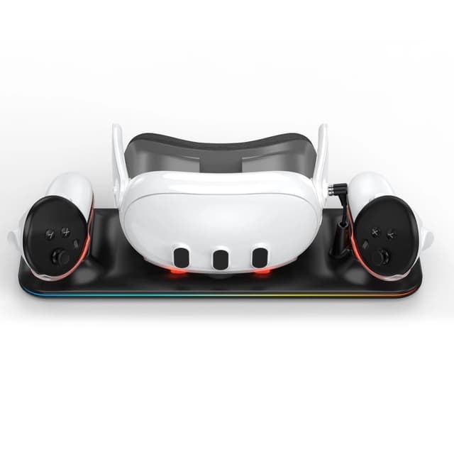 Ladestation til Meta Quest 3 VR headset og controller opladningsdock