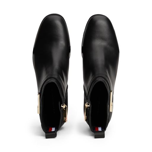 Tommy Hilfiger TH Logo Støvler, Black, 39