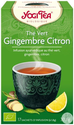 Yogi Tea Thé Vert Gingembre Citron 17 Sachets Infusion