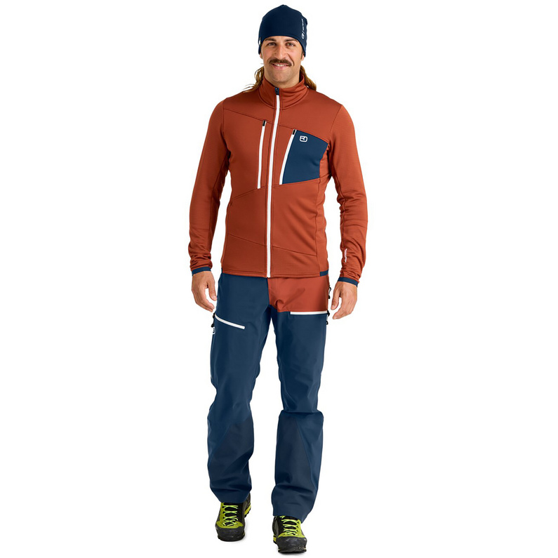 Ortovox Herren Fleece Grid Jacke