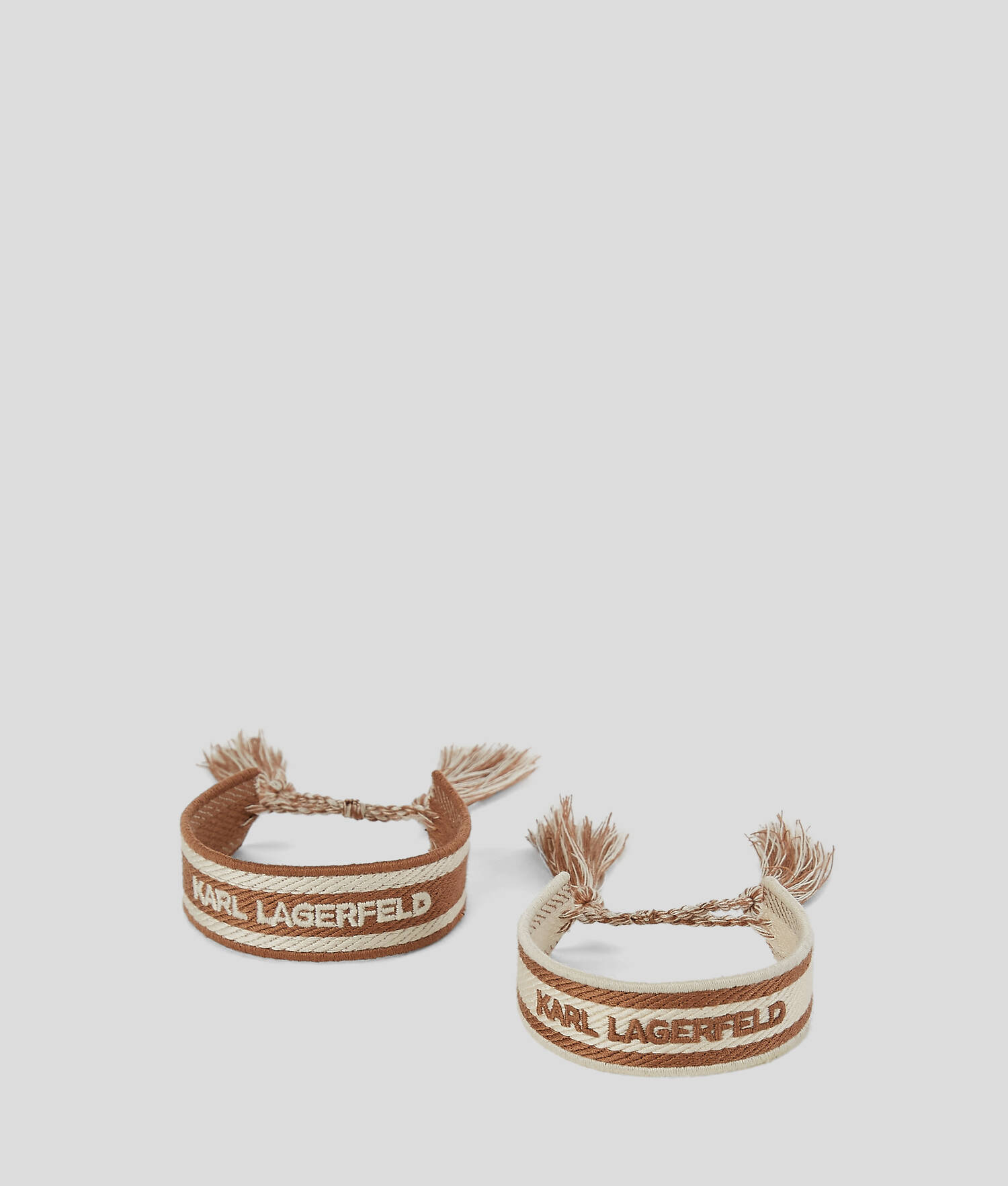BRACELETS TISSÉS K/ESSENTIAL – LOT DE 2 - Marron champignon