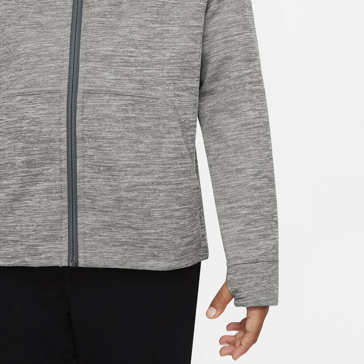Nike Therma Fit Full Zip Haettetroje Grå