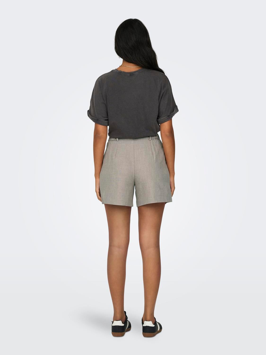 ONLLINDA Hohe Taille Weiter Beinschnitt Shorts Fungi