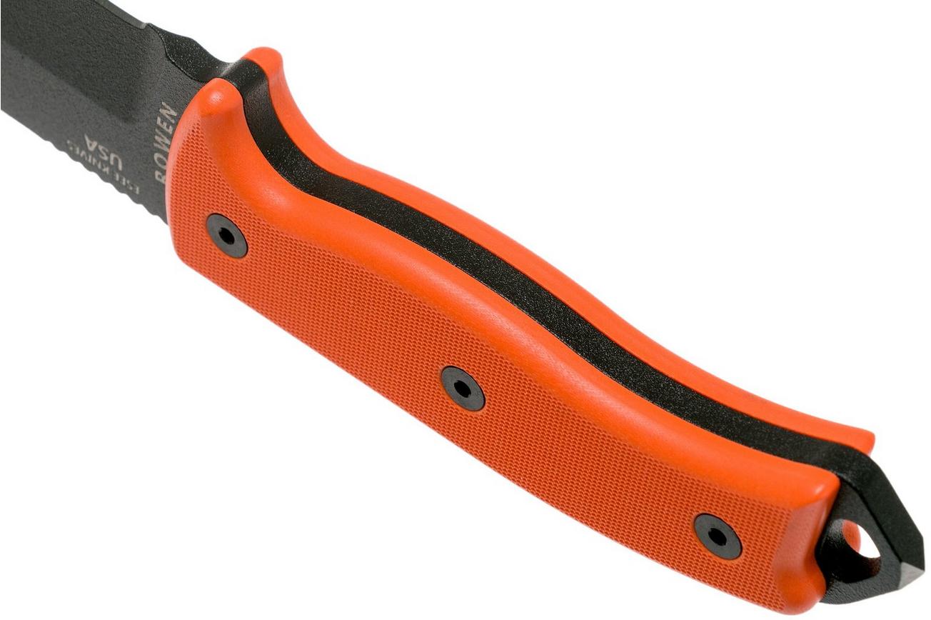 ESEE Model 5 Orange 5P-B-OR survivalmes met kydex schede   riemclip