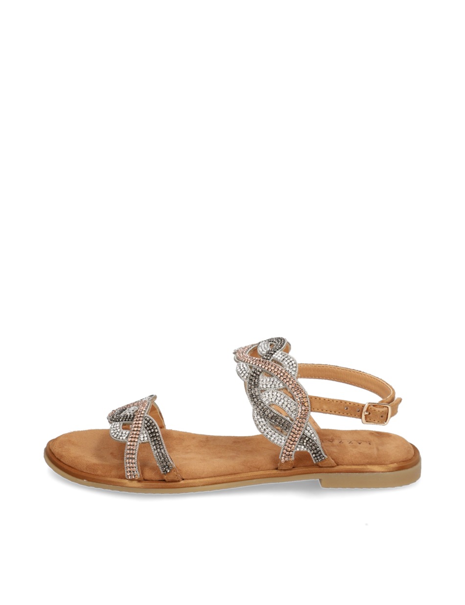 Veloursleder Sandale