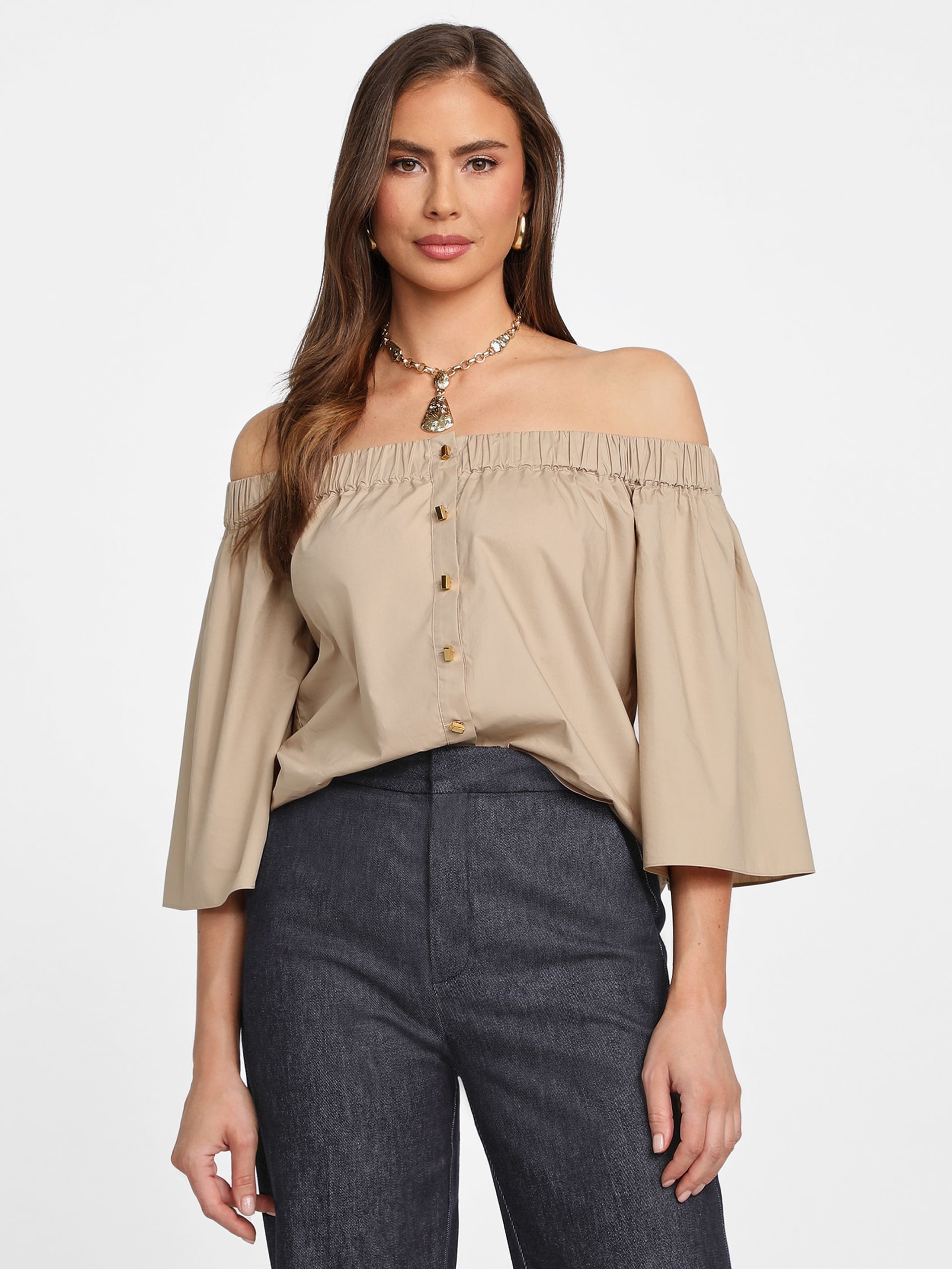 Blusa Pat com ombros à mostra