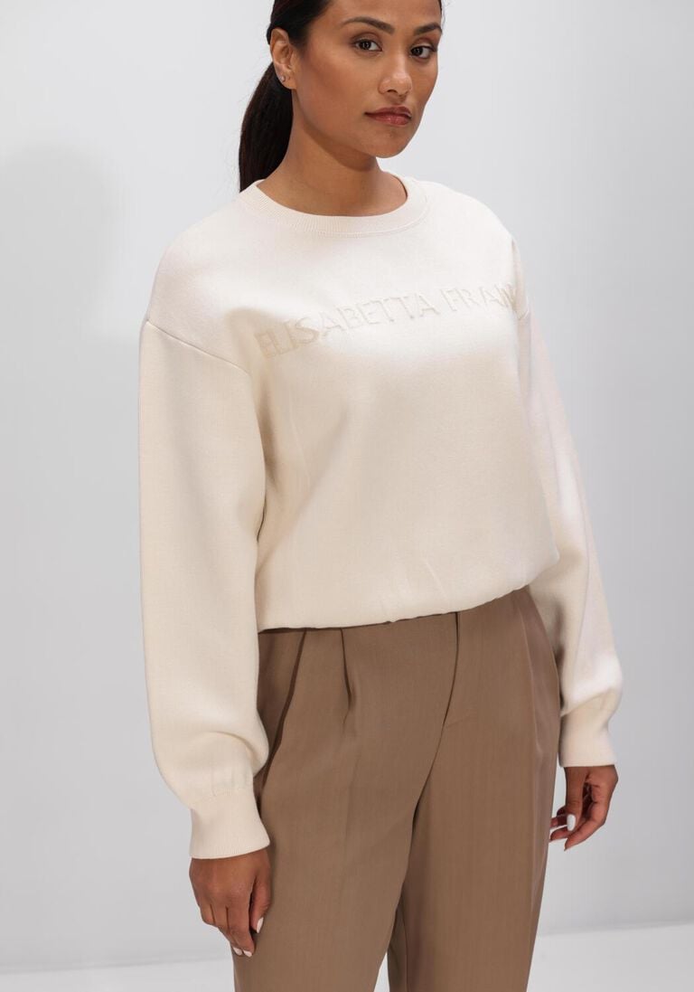 creme elisabetta franchi sweater mk70q61e2