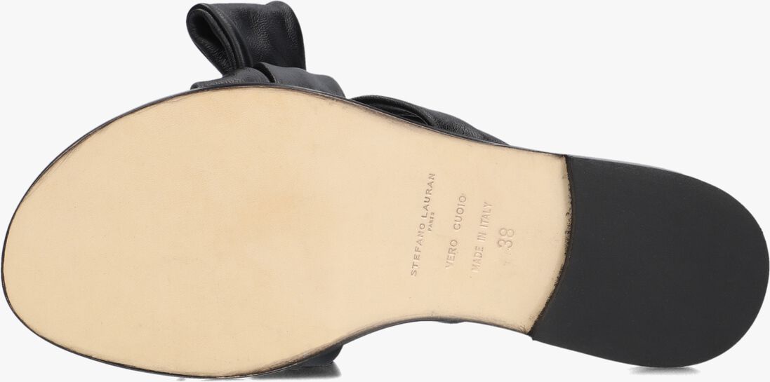 zwarte stefano lauran slippers 24153