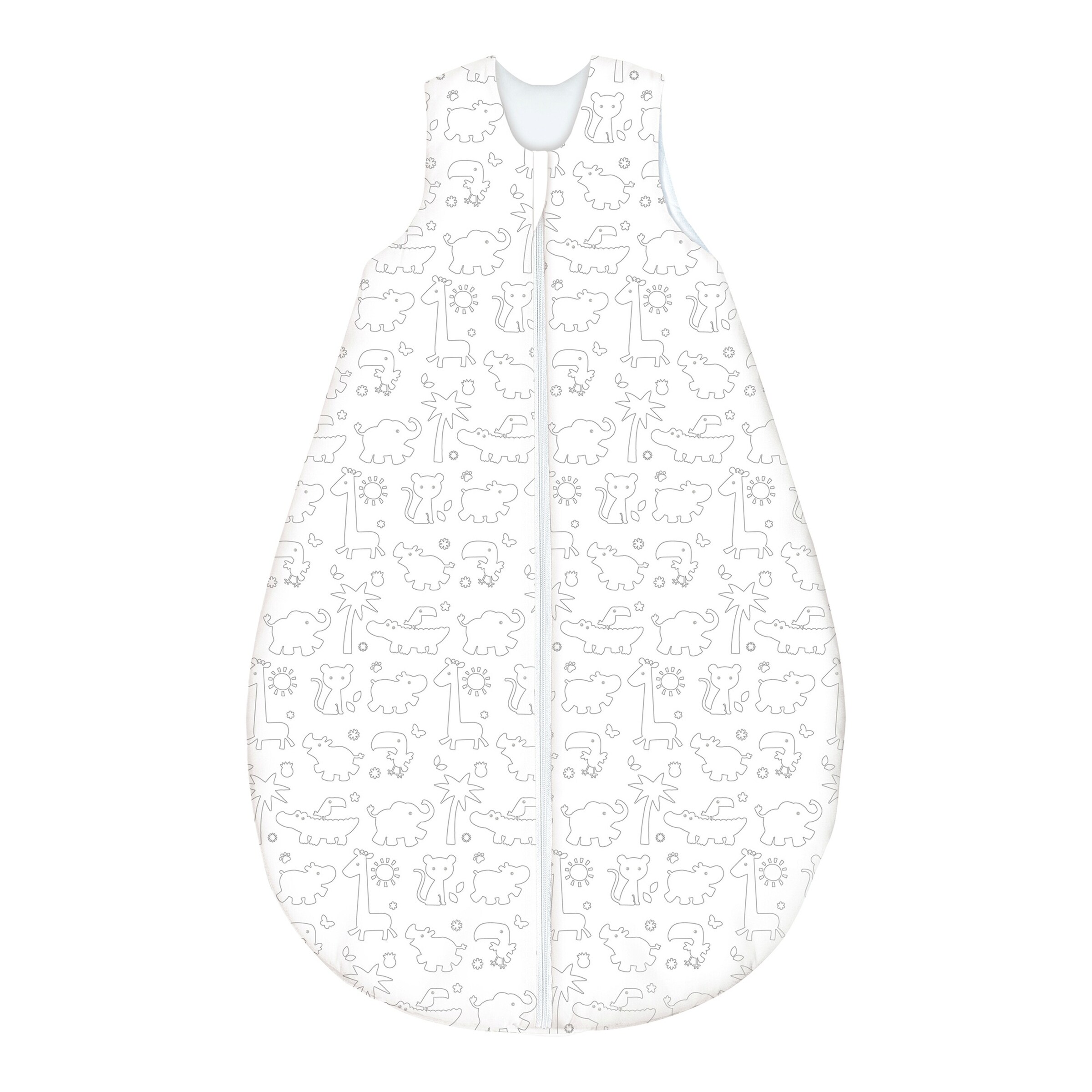 BEBELLA VITAL Ganzjahresschlafsack Tencel™ Lyocell 3.0 TOG weiß / Dschungel
