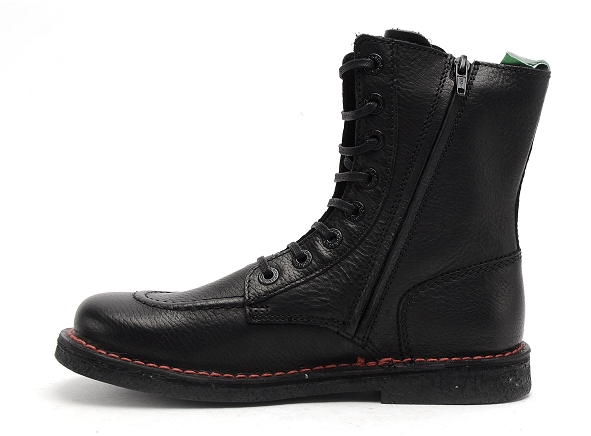 Kickers boots bottine plates femme meetickzip noir