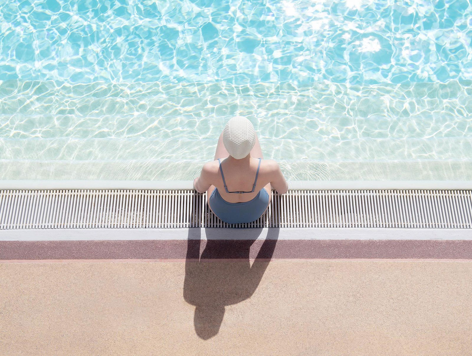 Day Dreaming at the Summer Pool by Soo Burnell - Darlings - Small Limited Edition. 30x40.