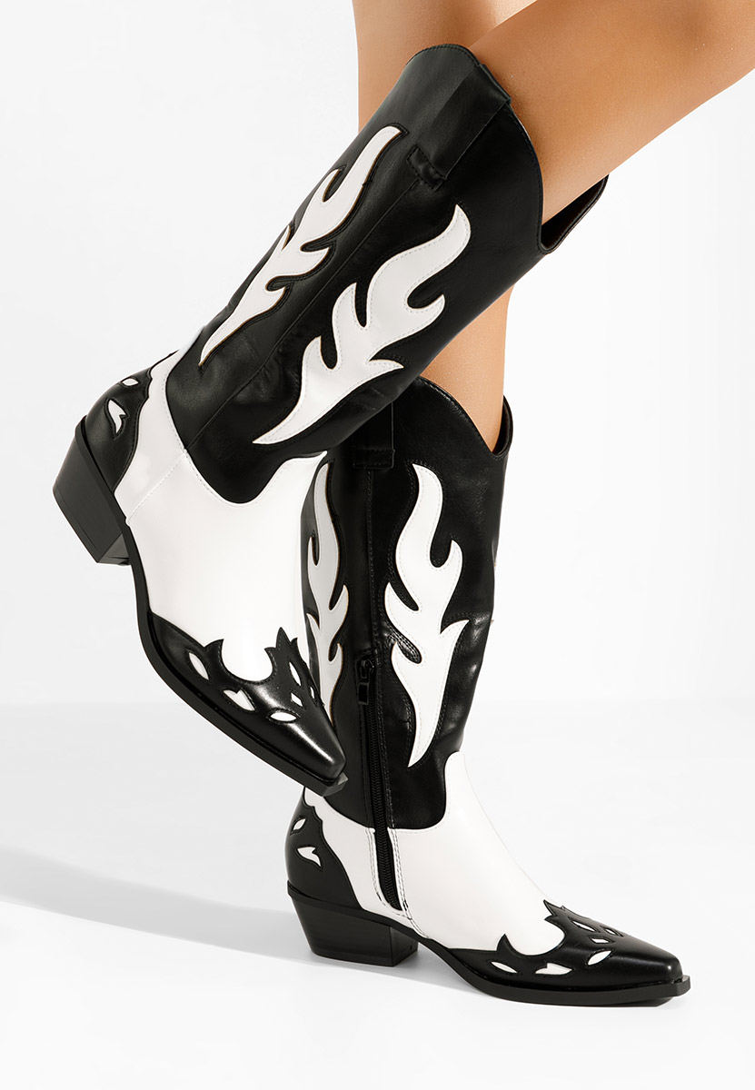 Bottes cowboy femme noires Celesta
