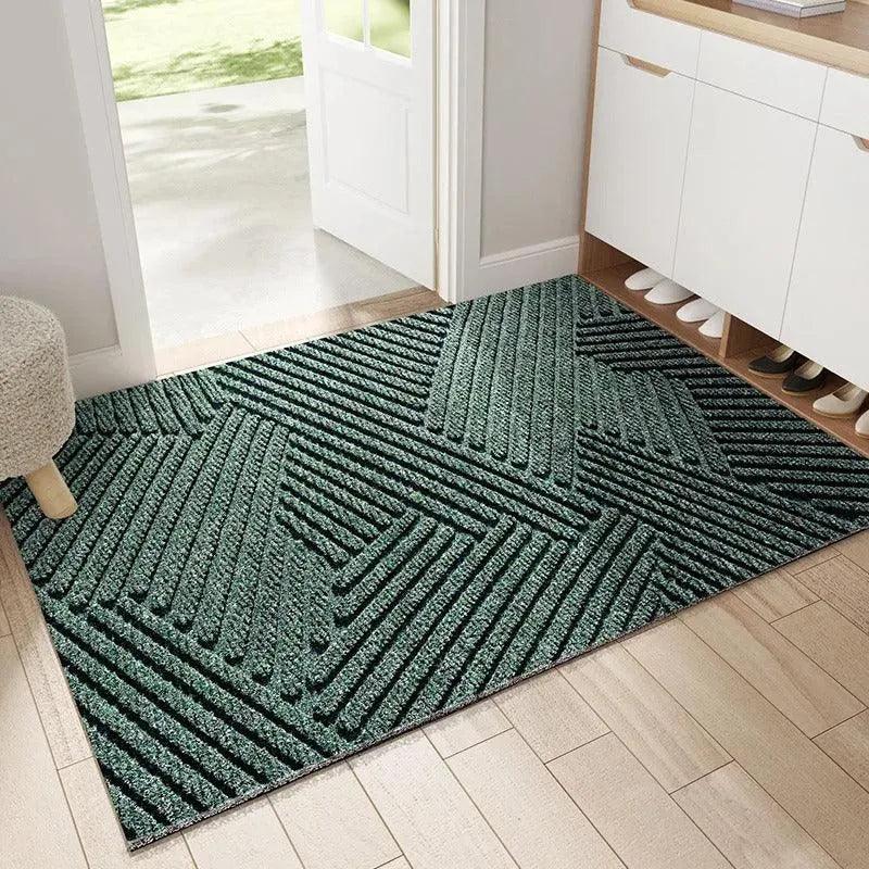 Modern Nordic Stylish PVC Door Mat | Anti-slip Entrance Floor Rug Mat | Sand-removing Footpad